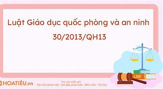 Luật Quốc Phòng An Ninh 2013