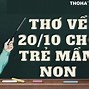 Nội Dung Chính Của Bài Thơ Mầm Non Lớp 5