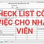 Số Công Việc Nhà