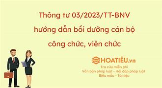 Thông Tư 03 2014 Tt Bnv